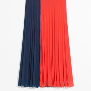 & Other Stories Pleated midi skirt